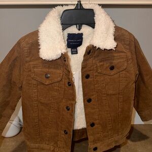 CORDUROY TRUCKER SHERPA COLLAR JACKET